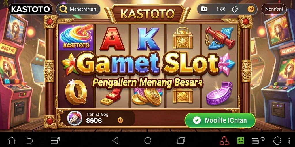 Screenshot gameplay KASTOTO dengan tema slot yang menarik.