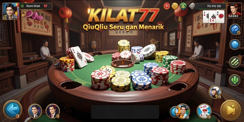 Tampilan gameplay QiuQiu yang menegangkan dan seru di KILAT77.