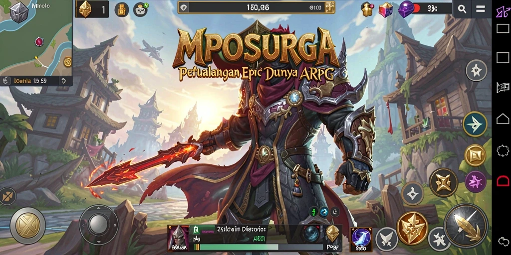 Screenshot gameplay menunjukkan aksi mendebarkan dan petualangan epik dalam MPOSURGA.