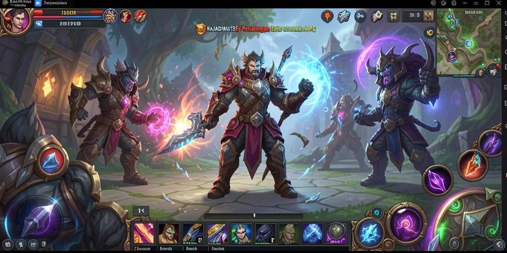 Tampilan menakjubkan dari gameplay RAJADEWA138 yang penuh aksi.