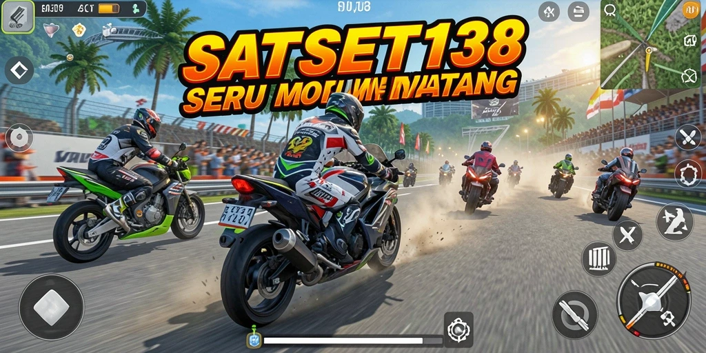 Tangkapan layar gameplay menampilkan kecepatan tinggi balapan motor.