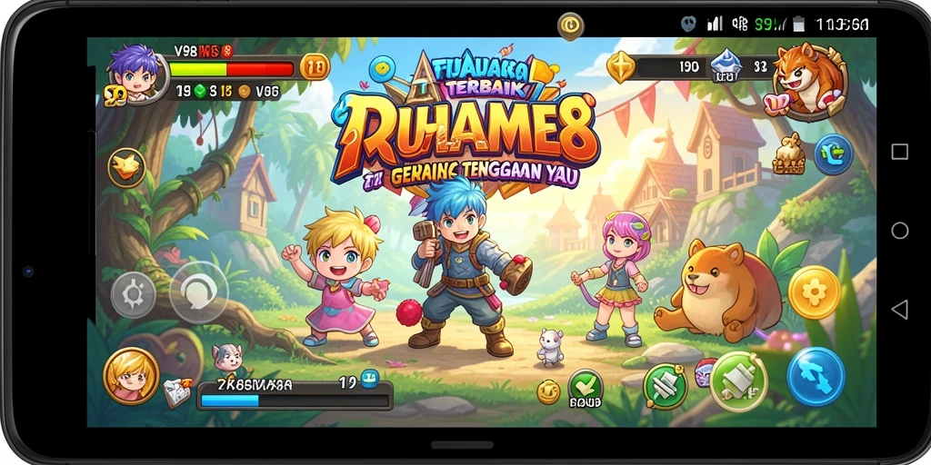 Tampilan gameplay seru dan karakter Anime yang menawan.